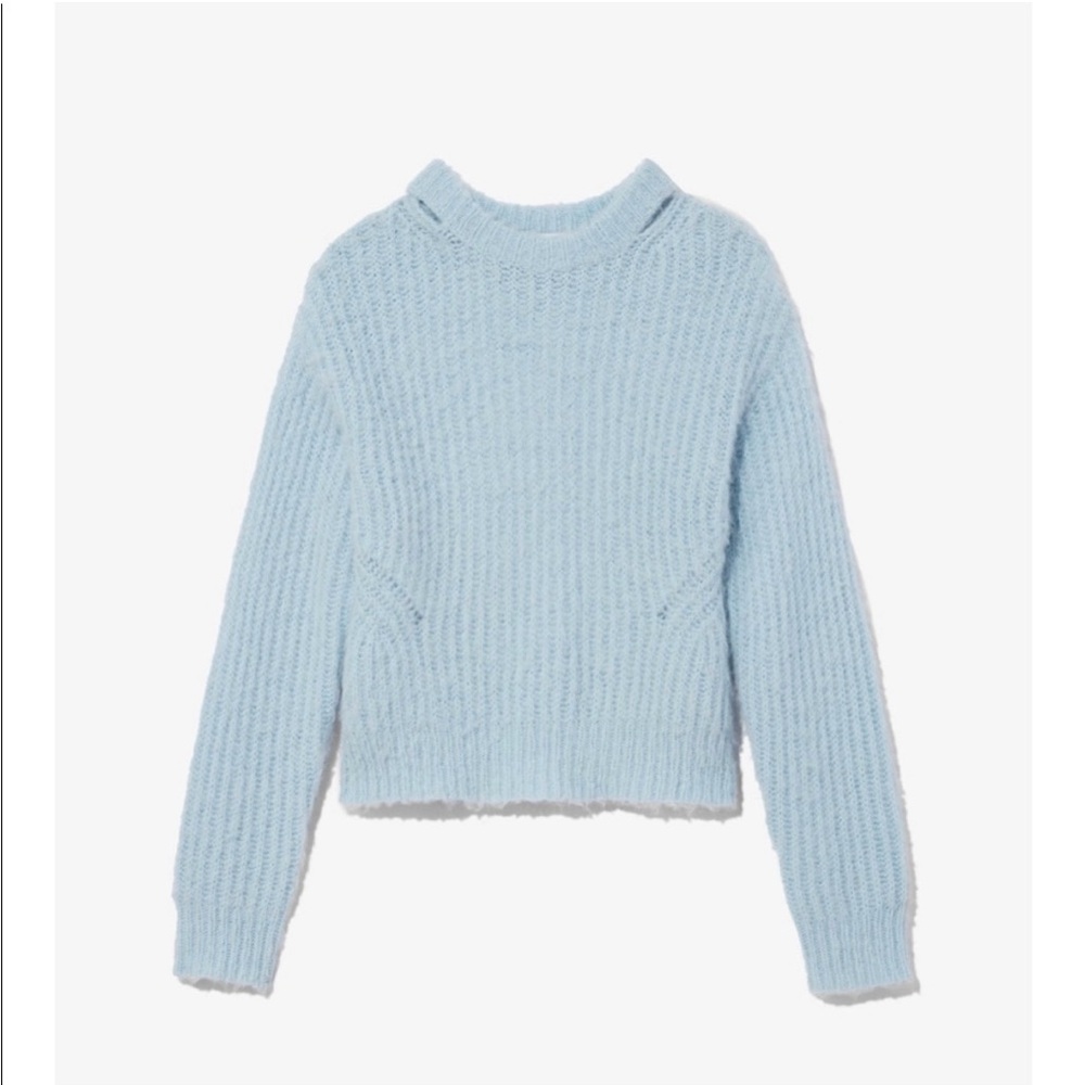 Proenza Schouler white label Cozy Blue Knit Sweater size S